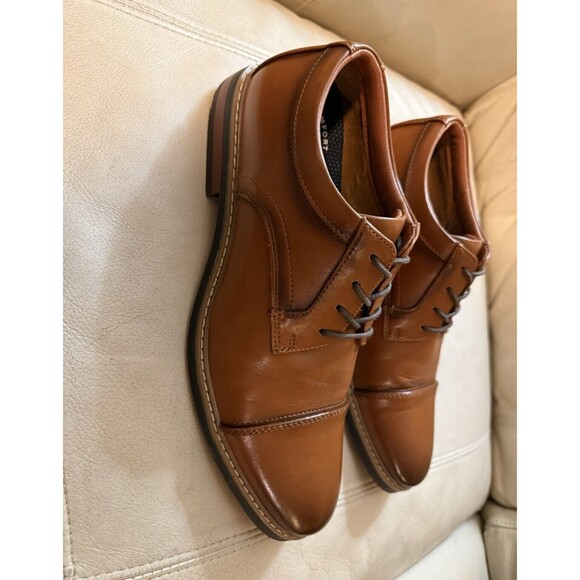 Nunn Bush Men\'s Brn Comfort Cap Toe Oxford 10 M Comfort Gel Super Clean! main image 5
